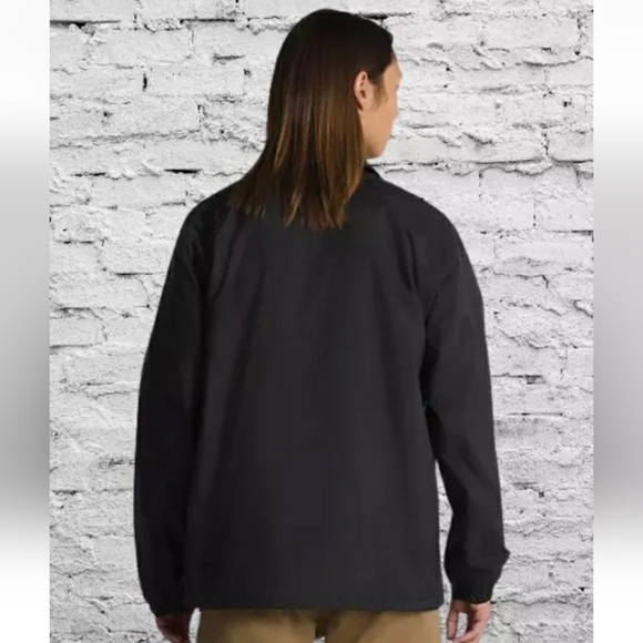 Vans Mens Torrey Coaches Jacket S Lined Windbreaker Skateboard Black 112 - Picture 2 of 6